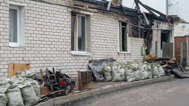 Professional Fire Damage Removal technician working in Georgetown, KY